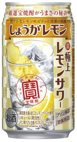 【送料無料】宝酒造「極上レモンサワー」しょうがレモン 350ml×24本【北海道・東北・四国・九州地方は別途送料が掛かります】