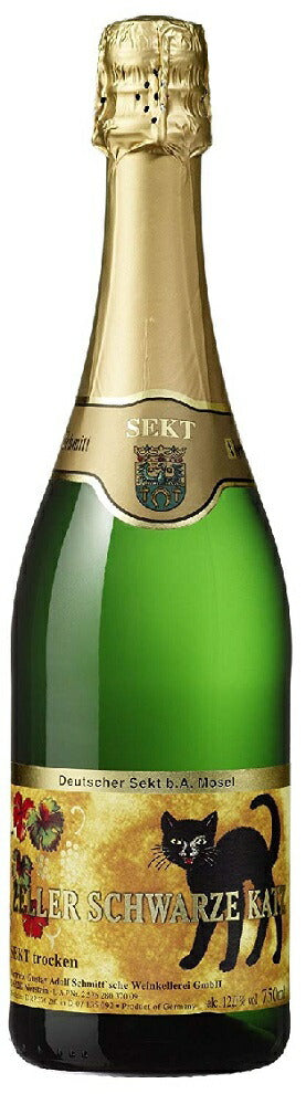 ☆日欧EPA発行記念☆関税分還元SALE☆G.A. シュミット ツェラー・シュワルツ・カッツ ゼクト 750ml 1本［スパークリング/甘口/ドイツ］【ご注文は12本まで1個口配送可能】