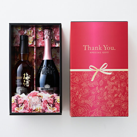 母の日 母の日ギフト ビール プレゼント 2019サントリー 山崎蒸溜所貯蔵 焙煎樽熟成 梅酒ヴィッラ サンディ ロザート 750ml 各 1本suntory_hahawine20
