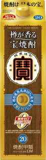 【送料無料】宝酒造 樽が香る 宝焼酎 20度 1800ml 1.8L×12本【北海道・東北・四国・九州・沖縄県は必ず送料がかかります】