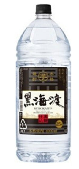 【送料無料】【ケース販売】合同酒精 本格芋焼酎 黒海渡 25度 4000ml 4L×4本