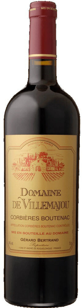 【エノテカ ENOTECA】ドメーヌ・ド・ヴィルマジュー・コルビエール・ブートナック 750ml 1本［赤/ミディアムフルボディ/南仏]【ご注文は12本まで一個口配送可能】