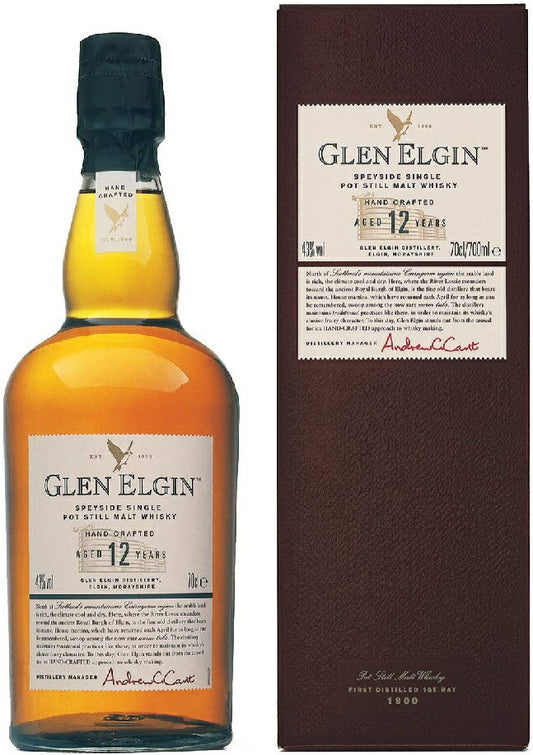 【送料無料】【並行輸入品】シングルモルト ウィスキー グレン エルギン 12年 43度 700ml 1本【北海道・東北・四国・九州・沖縄県は必ず送料がかかります】