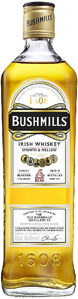 【並行輸入品】【送料無料】アイリッシュウィスキー ブッシュミルズ 40度 700ml×6本【北海道・東北・四国・九州・沖縄県は必ず送料がかかります】