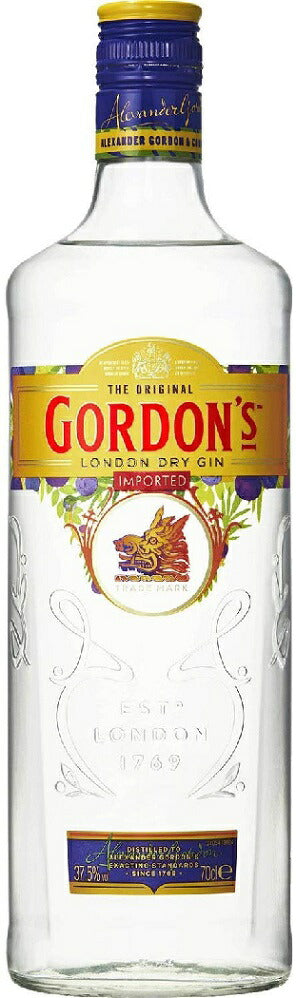 【送料無料】ゴードン ロンドン ドライジン 37.5度 700ml×12本【北海道・東北・四国・九州・沖縄県は必ず送料がかかります】