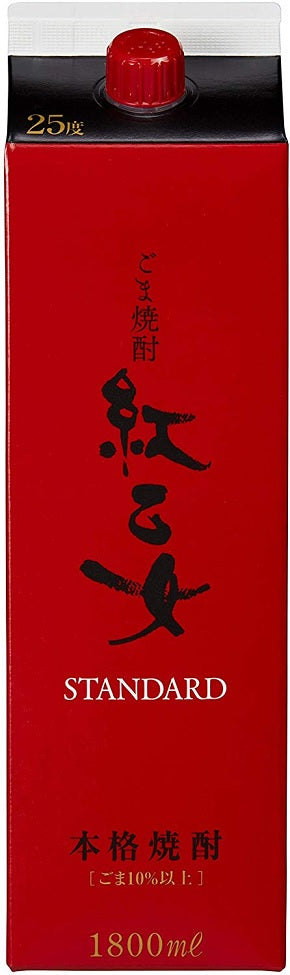 紅乙女酒造 胡麻祥酎 紅乙女 胡麻焼酎 25度 パック 1800ml 1.8L 1本【ご注文は12本まで同梱可能】