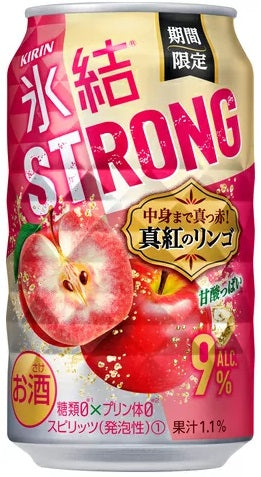 【送料無料】キリン 氷結 STRONG ストロング 真紅のリンゴ 350ml×24本【北海道・東北・四国・九州・沖縄県は必ず送料がかかります】