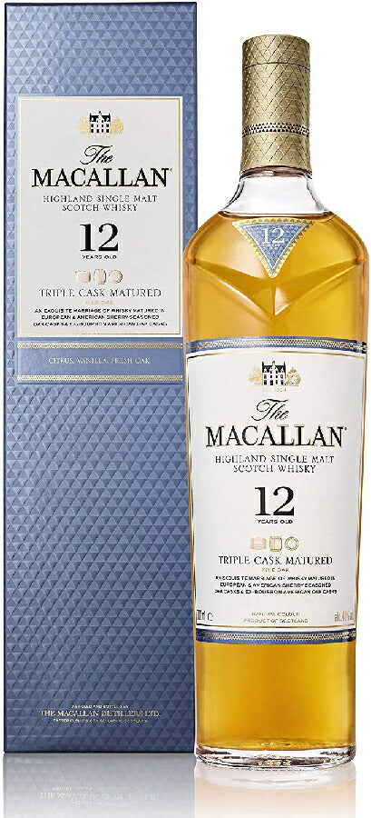 【正規品】【箱付】ザ・マッカラン トリプルカスク 12年 700ml 1本【12本まで1個口配送可能】whisky_YM12T