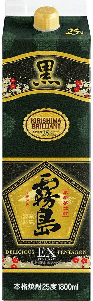 【送料無料】霧島酒造 芋焼酎 霧島 EX 25度 パック 1800ml 1.8L×12本【北海道・東北・四国・九州・沖縄県は必ず送料がかかります】