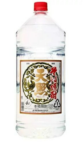 【送料無料】宮崎県 神楽酒造 そば焼酎 天照 25度 4000ml 4L×4本【北海道・沖縄県・東北・四国・九州地方は必ず送料が掛かります】