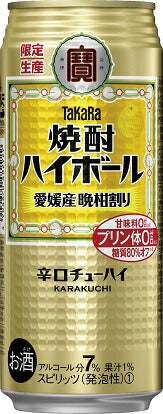 【送料無料】宝 タカラ焼酎ハイボール 愛媛産 晩柑割り 500ml×24本/1ケース【北海道・東北・四国・九州・沖縄県は必ず送料がかかります】