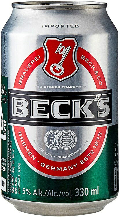 【送料無料】ビール アンハイザー・ブッシュ・インベブ ベックス 330ml×48本【北海道・沖縄県・東北・四国・九州地方は必ず送料が掛かります】