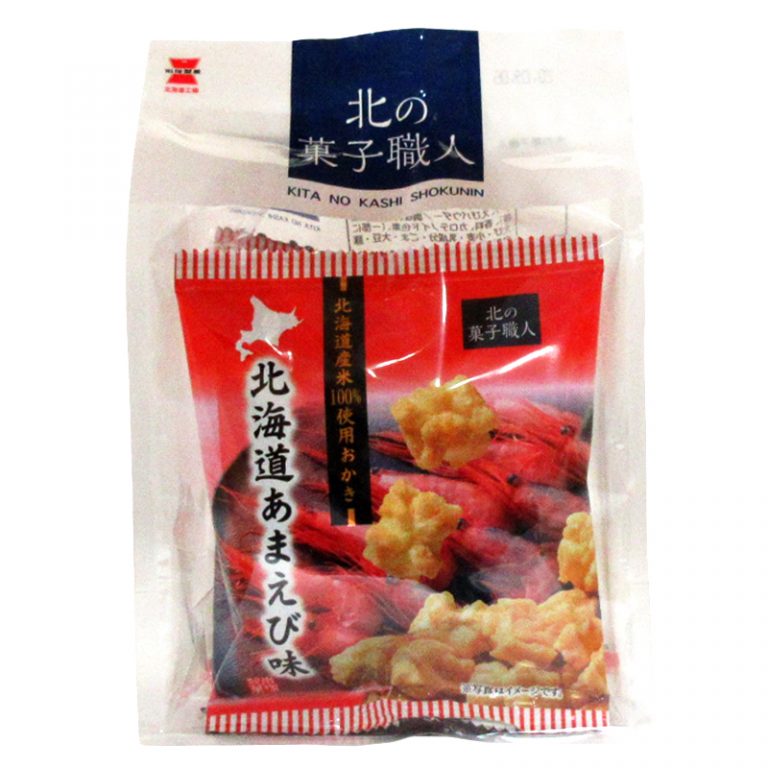 北の菓子職人　あまえび味 72ｇ（18ｇ×4） お土産 お菓子 おかき プレゼント ギフト 北海道 エビ えび