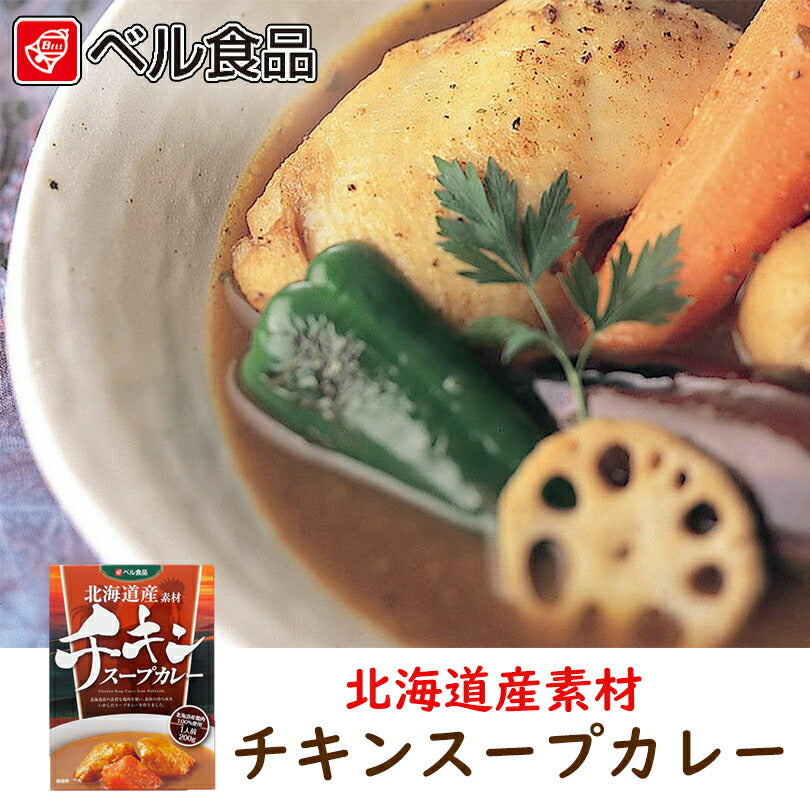 北海道産素材チキンスープカレー200g 2個セット メール便 送料無料  海道 札幌 人気 名店 生麺 お土産 手土産 自宅で ギフト