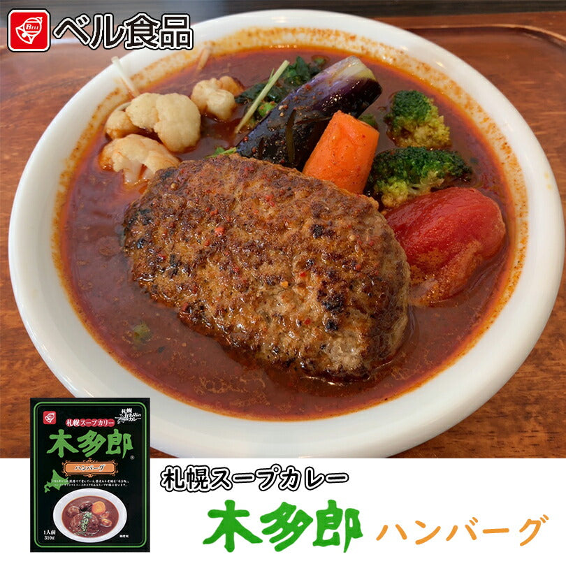木多郎 スープカレー ハンバーグ 310g 2個セット 送料無料  北海道 札幌 スパイス 本場 お土産 手土産 贈り物 プレゼント レトルト