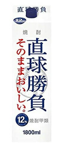 【送料無料】甲類焼酎 合同酒精 オエノン 直球勝負 12％ 1800ml 1.8L×12本【北海道・東北・四国・九州・沖縄県は必ず送料がかかります】