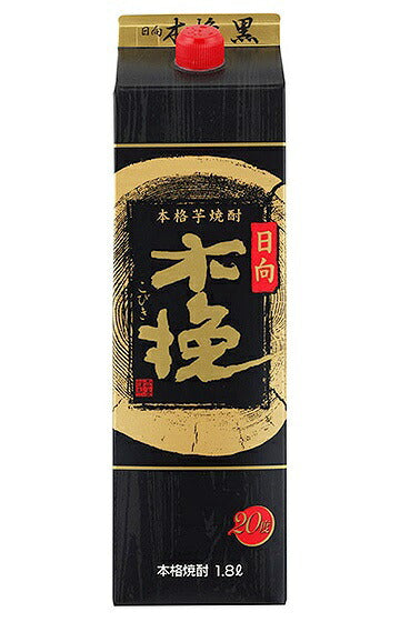 【送料無料】雲海酒造 芋焼酎 日向木挽 黒麹 20度 パック 1800ml 1.8L×6本【北海道・東北・四国・九州・沖縄県は必ず送料がかかります】