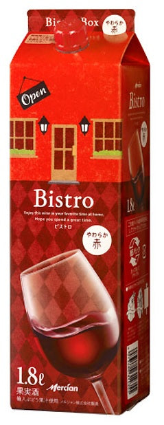 【送料無料】メルシャン ビストロ 赤 パック 1800ml 1.8L×6本/1ケース【北海道・沖縄県・東北・四国・九州地方は必ず送料が掛かります】