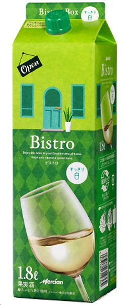 【送料無料】メルシャン ビストロ 白 パック 1800ml 1.8L×12本【北海道・沖縄県・東北・四国・九州地方は必ず送料が掛かります】