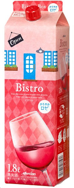 【送料無料】メルシャン ビストロ ロゼ パック 1800ml 1.8L×12本【北海道・沖縄県・東北・四国・九州地方は必ず送料が掛かります】