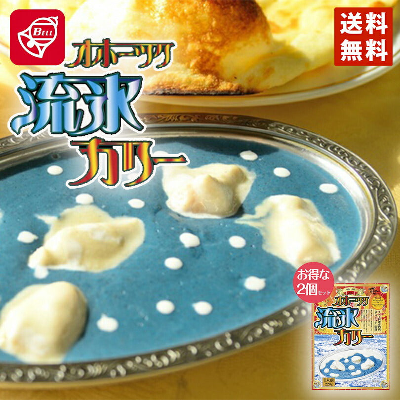 カレー レトルト ベル食品 オホーツク流氷カリー×2個セット 220g メール便  送料無料 話題 プレゼント ギフト お土産 お取り寄せ 人気
