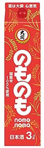 【送料無料】大関 のものも パック 3000ml 3L×4本【本州(一部地域を除く)は送料無料】