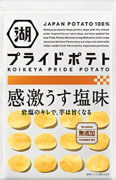 【送料無料】湖池屋PRAIDE POTATO プライドポテト 感激うす塩味 60g×24個/2ケース