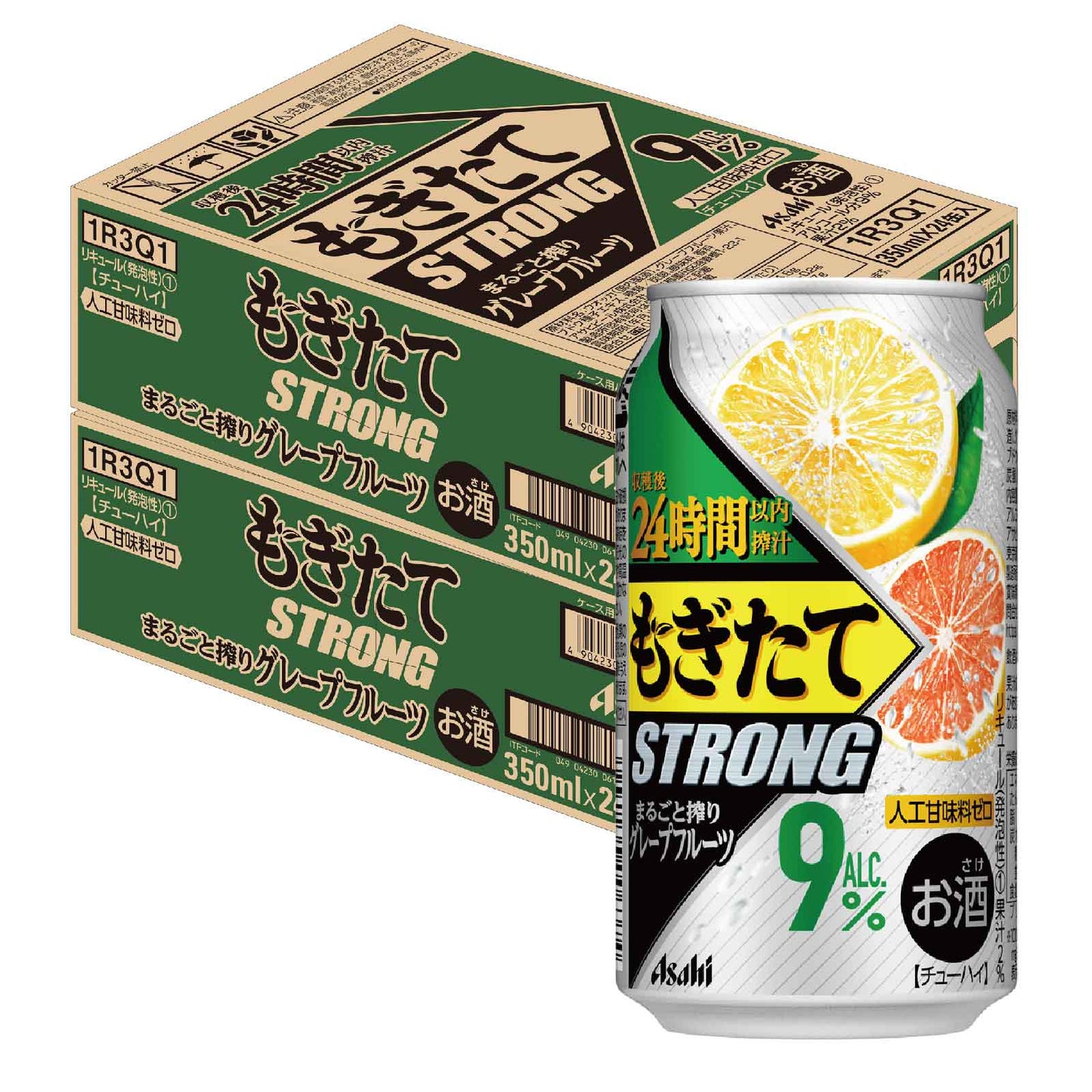 【送料無料】【2ケースセット】アサヒ もぎたて 新鮮グレープフルーツ（GF） 350ml×48本(2ケース)