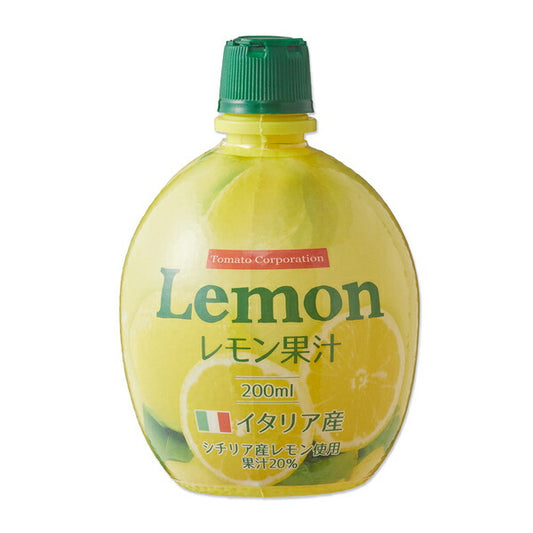 【送料無料】トマトコーポレーション レモン果汁 20％ フルシュリンク イタリア産 200ml 6個