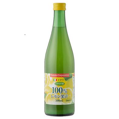 【送料無料】トマトコーポレーション レモン果汁 100％ 濃縮還元 イタリア産 500ml 2個