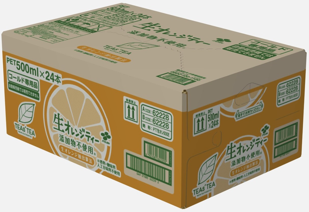 【送料無料】伊藤園 TEAs'TEA New Authentic 生オレンジティー 500ml×24本