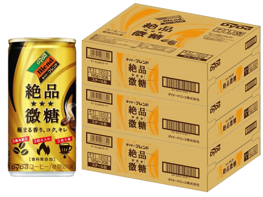 【送料無料】DyDo ダイドー 絶品微糖 185ml×90本