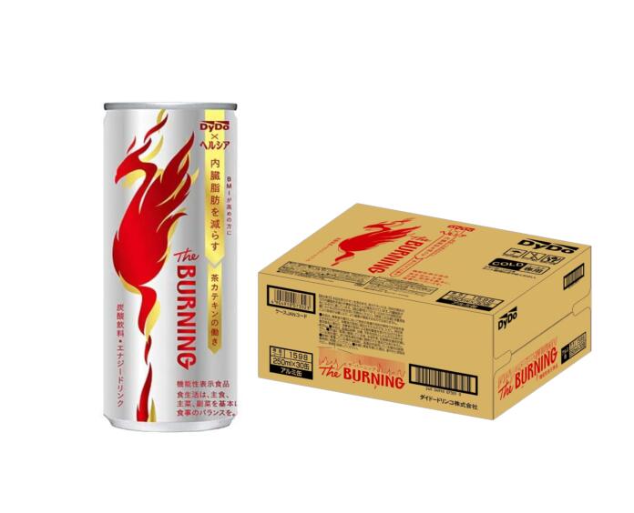 【送料無料】DyDo ダイドー The BURNING ザ・バーニング 250ml×1ケース(計30本中の15本無料)