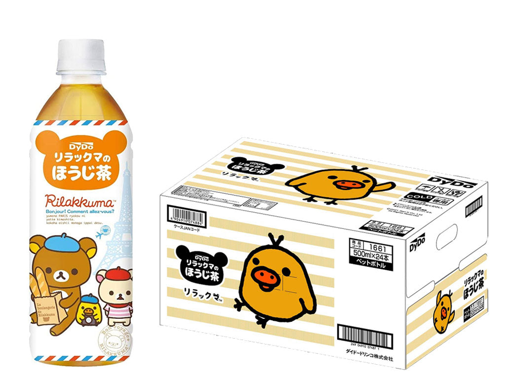 【送料無料】Dydo ダイドー リラックマのほうじ茶 500ml×1ケース／24本