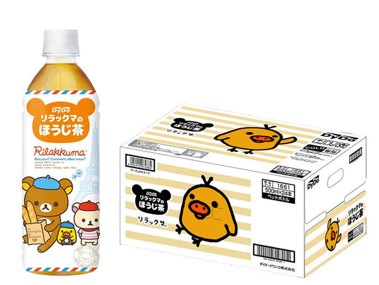【送料無料】Dydo ダイドー リラックマのほうじ茶 500ml×1ケース／24本