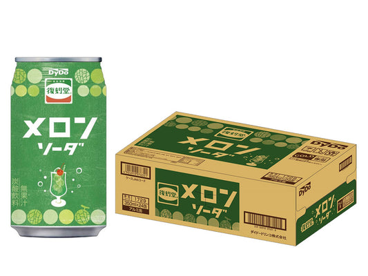 【送料無料】Dydo ダイドー 復刻堂 メロンソーダ 350ml×1ケース／24本