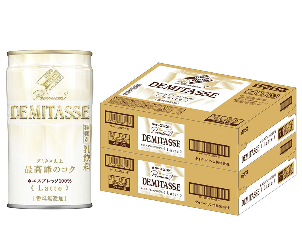 【送料無料】 ダイドー ブレンド プレミアム デミタスラテ エスプレッソ100% 缶 150ml×2ケース(60本)