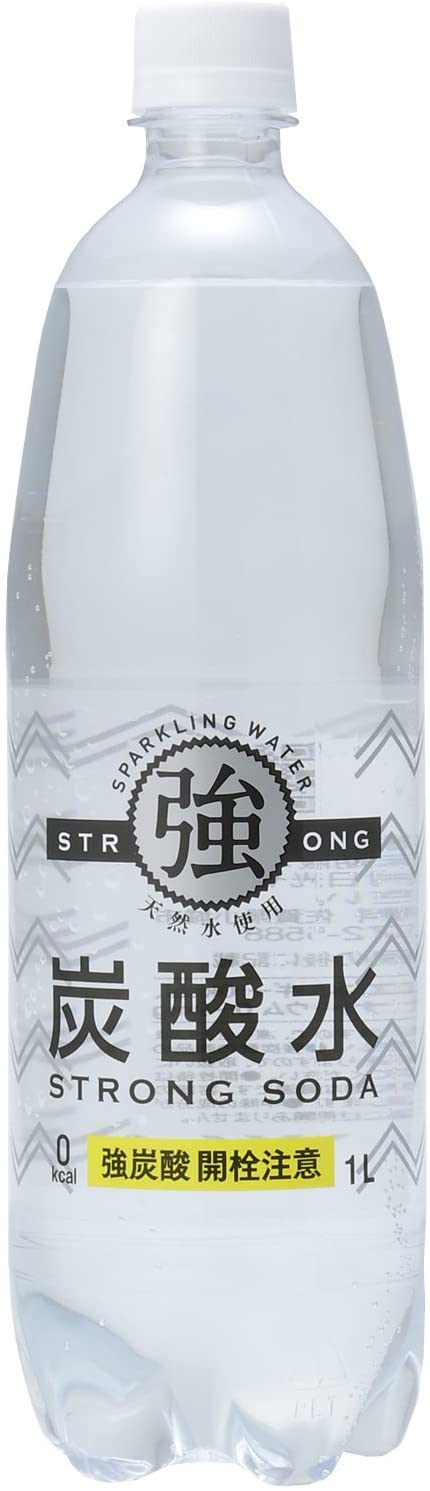 【送料無料】 友桝飲料 強炭酸水 1000ml 1L ×15本 1ケース