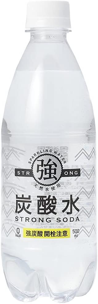 【送料無料】 友桝飲料 強炭酸水 500ml×1ケース/24本