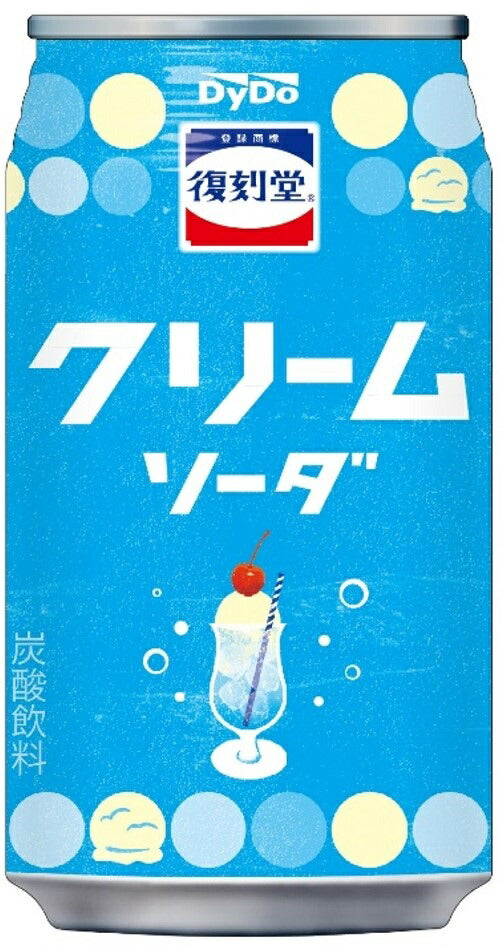 【送料無料】ダイドー 復刻堂 クリームソーダ 350ml×24本/1ケ−ス