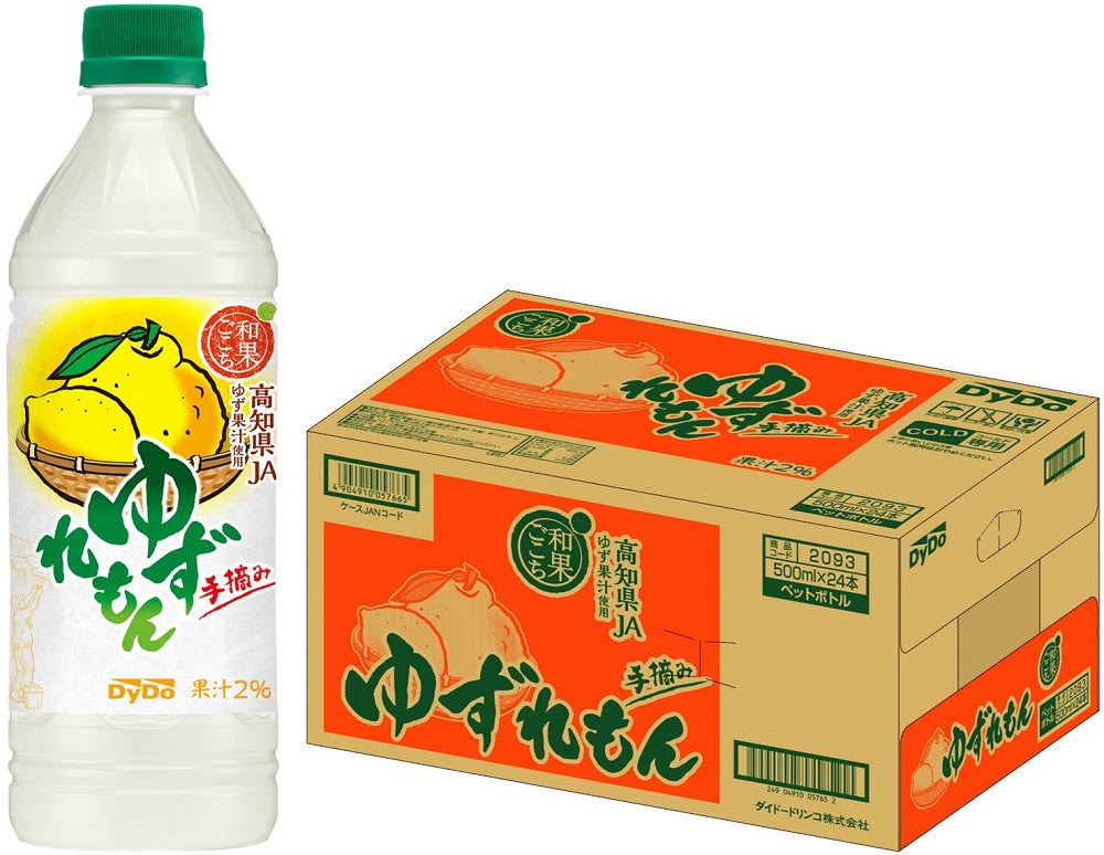 【送料無料】ダイドー 和果ごこち ゆずれもん 500ml×24本/1ケ−ス