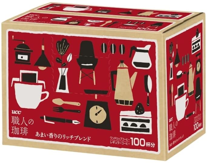 【送料無料】UCC 職人の珈琲 ドリップコーヒー あまい香りのリッチブレンド 7g×100P×6箱/1ケース