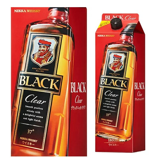 【送料無料】ニッカ ブラックニッカ クリア パック 1800ml 1.8L×2本【本州(一部地域を除く)は送料無料】