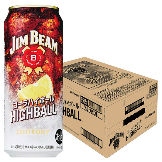 【送料無料】サントリー ジムビーム ビームコーラハイボール 500ml×1ケース/24本【北海道・東北・四国・九州は別途送料がかかります】