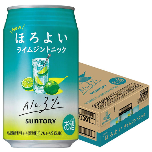 サントリー ほろよい ライムジントニック 350ml×1ケース/24本【ご注文は3ケースまで一個口配送可能】