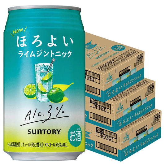 【送料無料】サントリー ほろよい ライムジントニック 350ml×3ケース/72本【北海道・東北・四国・九州・沖縄地方は別途送料がかります】