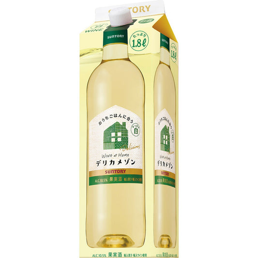 サントリー デリカメゾン フルーティな白 パック 1800ml 1.8L 1本【ご注文は2ケース(12本)まで同梱可能】