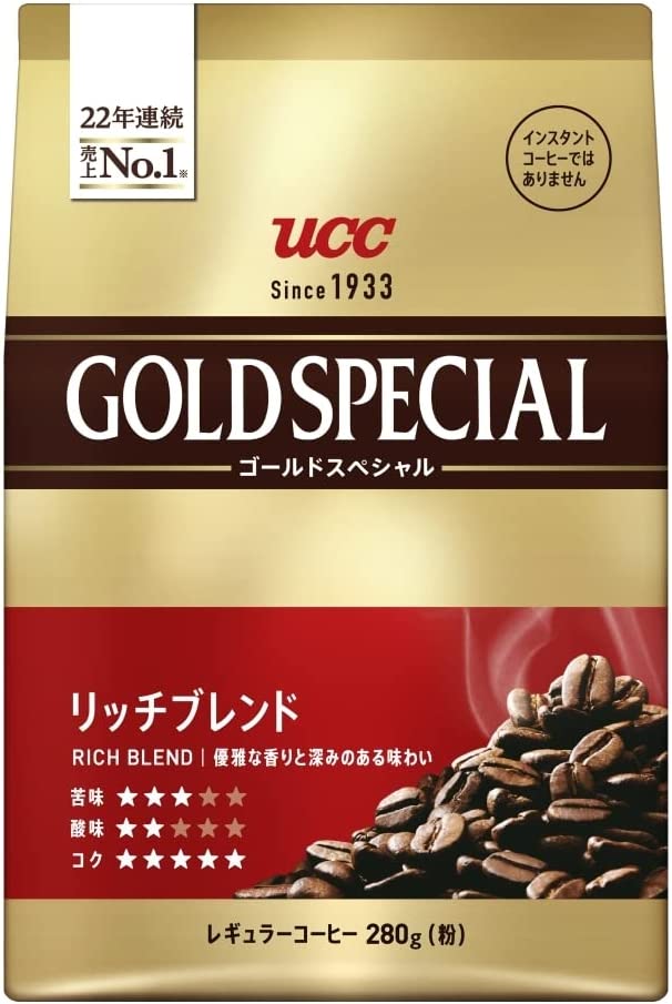 【送料無料】UCC 上島珈琲 ゴールドスペシャル リッチブレンド 280g 1袋【 レギュラーコーヒー】
