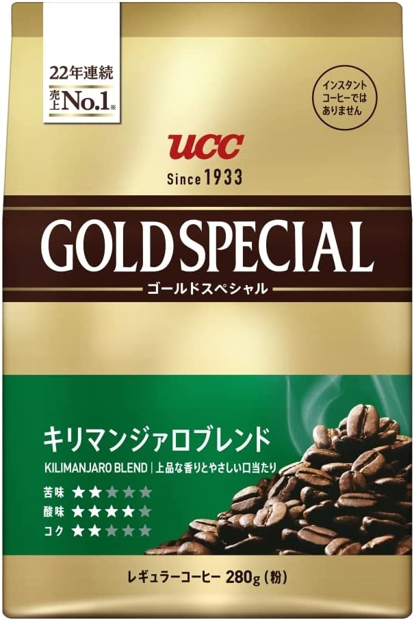 【送料無料】UCC 上島珈琲 ゴールドスペシャル キリマンジャロブレンド 280g×12袋 【レギュラーコーヒー】