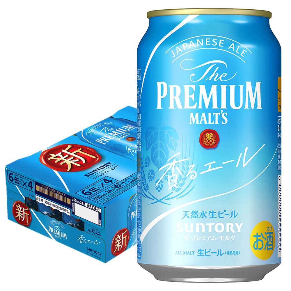 【リニューアル品】サントリー ザ・プレミアムモルツ 〈ジャパニーズエール〉香るエール 350ml×1ケース/24本【ご注文は2ケースまで1個口配送可能】